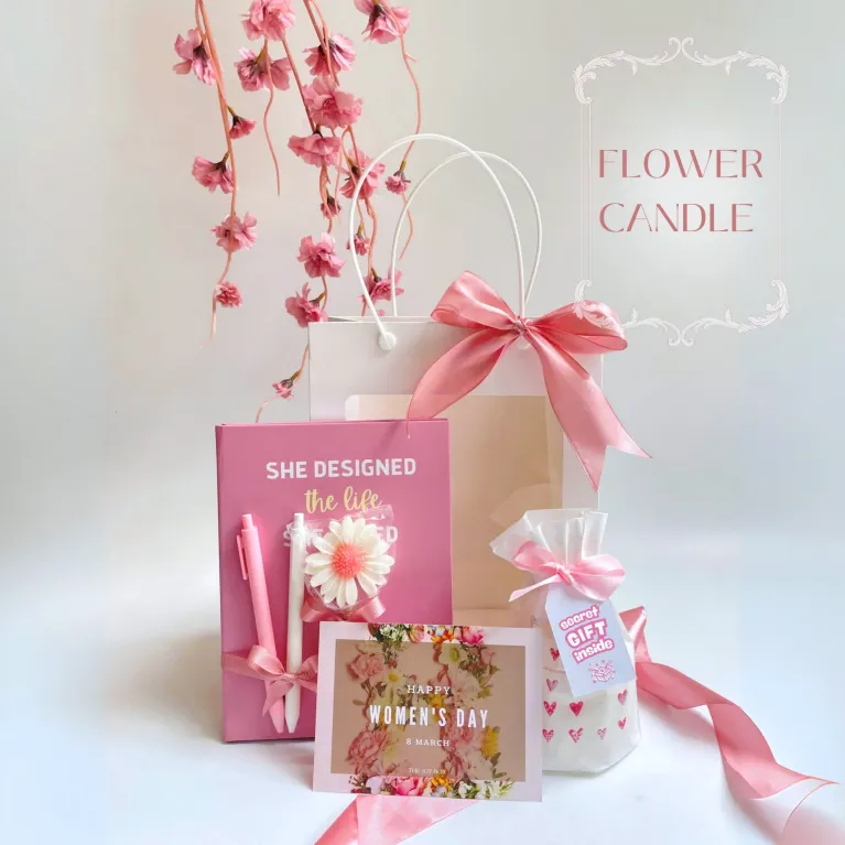 Set Quà "Flower Candle"